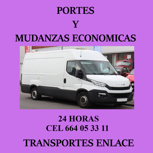 180 eu/día (5 a 8 horas) vehículo + chofer que cargar su mudanza