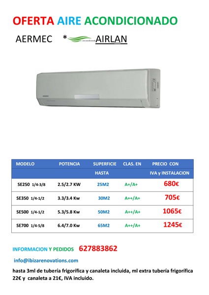 Aermec Airlan aire acondicionado