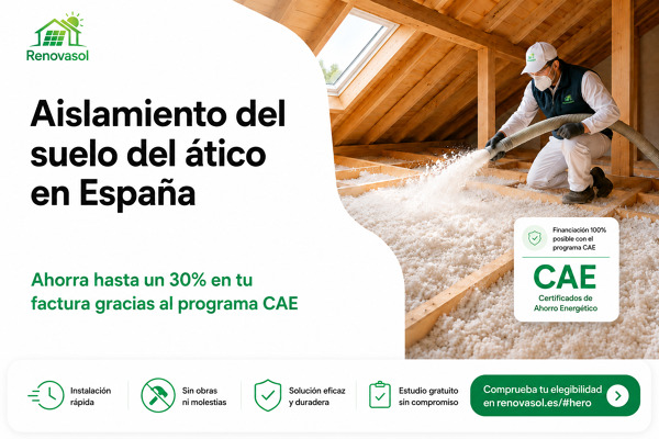 Aislamiento de buhardilla gratis con el programa CAE