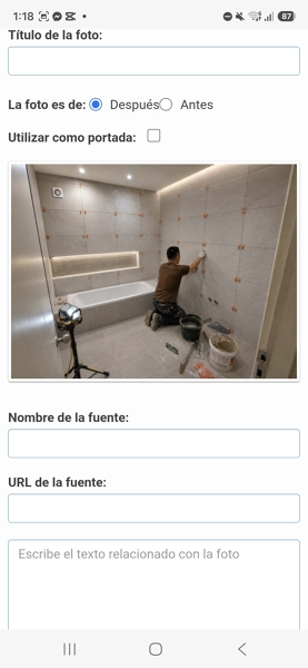 Alicatado de baño