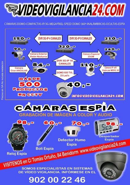 CÁMARAS OCULTAS Y ESPÍA