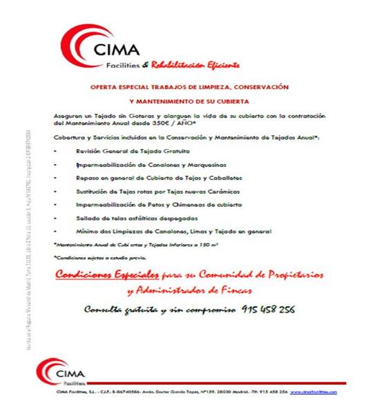 Campaña Mantenimiento Cubiertas