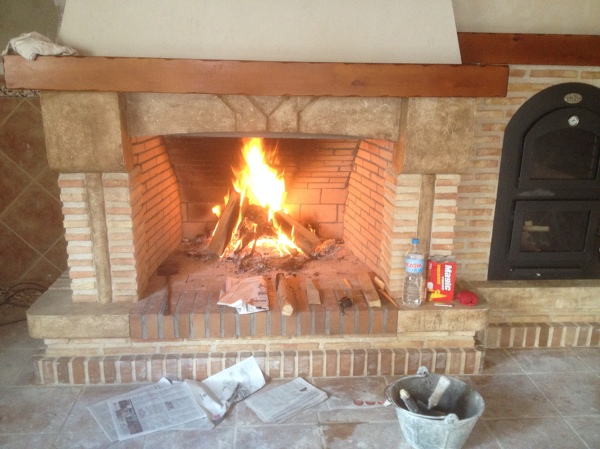 chimenea abierta 