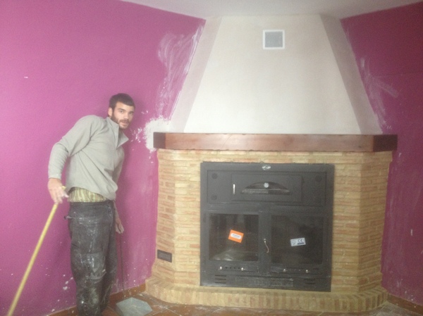 chimenea horno metalica