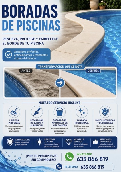 Descuentos en boradas de piscina