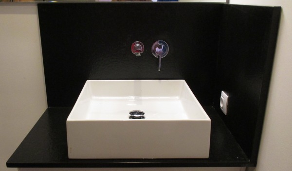 Encimera de baño en granito negro