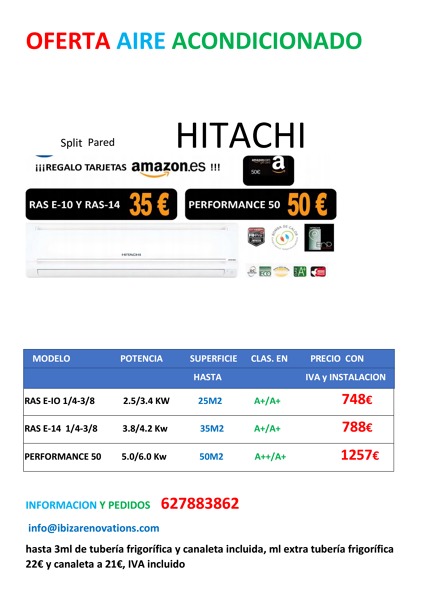 Hitachi aire acondicionado