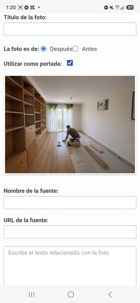 Instalación de suelo laminado