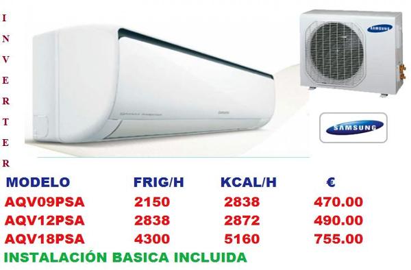 OFERTAS AIRES ACONDICIONADOS SAMSUNG VERANO 2012