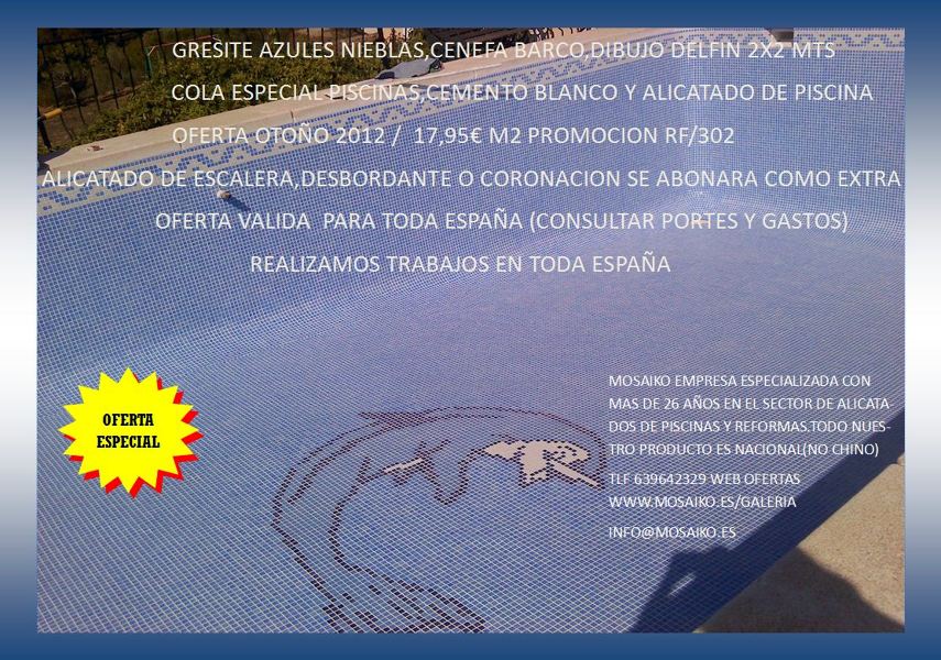 OFERTAS EN ALICATADO DE PISCINAS 2012
