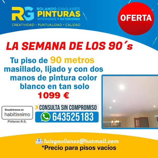 Pintura piso 90 metros