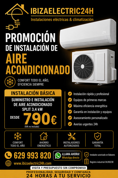 Promoción aire acondicionado.
