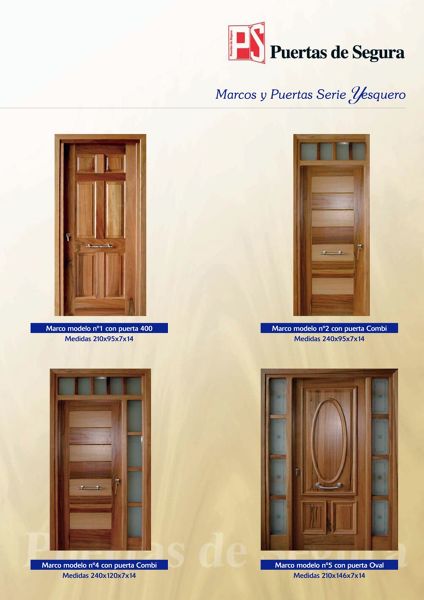 Puerta y marco de entrada de yesquero