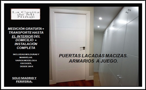 PUERTAS LACADAS CALIDAD PREMIUM + SERVICIO COMPLETO.