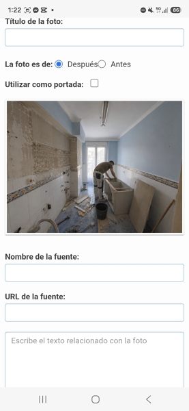 Reforma de cocina en proceso