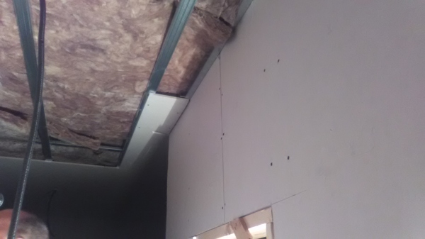 Techo pladur con aislamiento