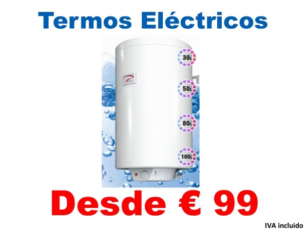 Termos eléctricos desde 30 Lts.