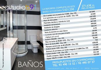 Oferta reforma de baño completo por 5621.25 €