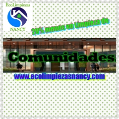 20% menos en limpieza de comunidades y oficinas