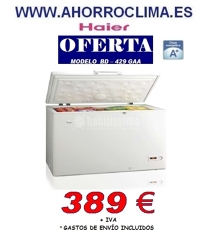 Oferta Congelador Horizontal Clase A+ De Haier Modelo Bd-429 389 €+IVA