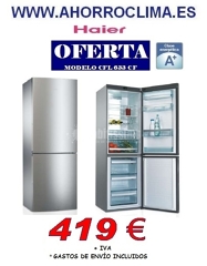Oferta Frigorífico Combi No Frost Haier, Modelo Cfl 633 Cf,Clase A+, Look Inox. 419 €+IVA