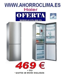 Oferta Frigorífico Combi No Frost Haier, Modelo Cfl 633 Cx, Acero Inox,Clase A+ 469 €+IVA