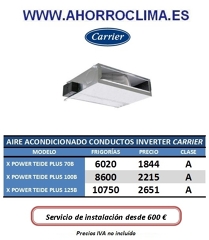 Oferta Aire Acondicionado Conductos Carrier Clase A Wpower Teide Plus Desde 1844 €