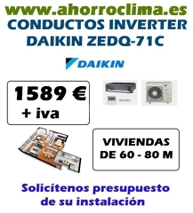 Oferta Conductos Inverter Zdeq-71c Daikin 1589 € + IVA