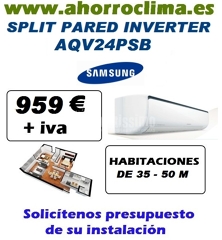 Oferta Samsung Split Pared Inverter Aqv24psb 959 € + IVA