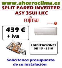 Oferta Fujitsu Asy 35ui Lkc Split Inverter 439 € + IVA