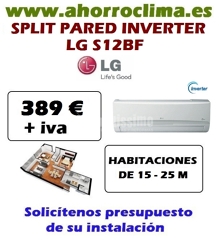 Oferta Aire Acondicionado Split Pared Inverter Lg s12bf Clase A 