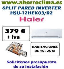 Oferta Hsu-12hek03/r2 Split Inverter Haier 379 € + IVA