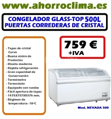 Oferta Congelador Glass-top Puertas Correderas 759 € + IVA