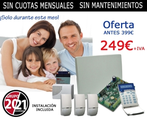 Alarma cableada. 