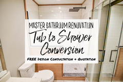 Bath to Shower Conversion