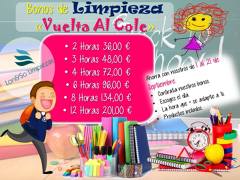 Bonos De Limpieza "Vuelta al Cole"