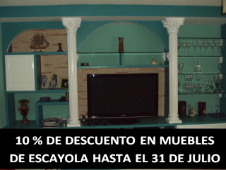 Descuento en muebles de escayola