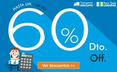 Descuentos en Canarias hasta el 60%