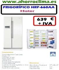 frigorífico combi total no frost haier clase a+ display led esterno
