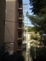 Instalación de ascensor exterior