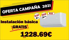 Oferta Aire acondicionado con Instalación básica POR SÓLO 1228.69€