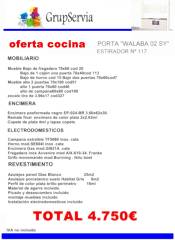 oferta cocina desde 4750€ todo incluido