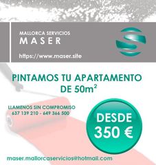 Oferta especial pintura mes de Abril y Mayo