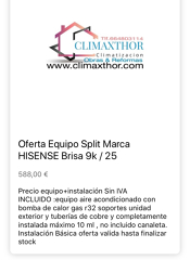 Oferta Split 25/ R32