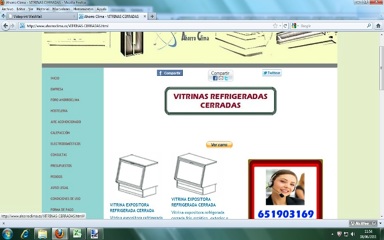 oferta vitrina expositora refrigerada cerrada