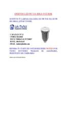 OFERTON LED 9W LUZ CALIDA