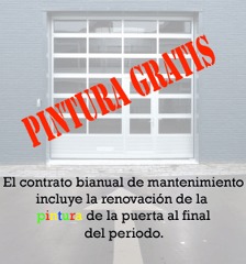 Pintamos tu puerta de garaje GRATIS