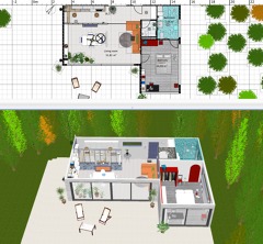 Plano 3D Proyecto Decoración