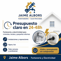 Presupuesto claro en menos de 24-48h para fontanería y electricidad