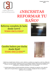 Reformamos su baño a un precio INMEJORABLE